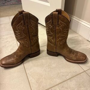 Brown Leather Cowboy Boots